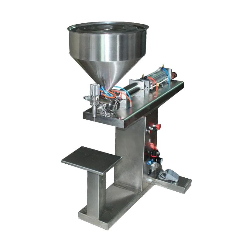 Vertical Pneumatic Single-Head Paste and Liquid Filling Machine with Quantitative Piston for Detergent Beverage Shampoo