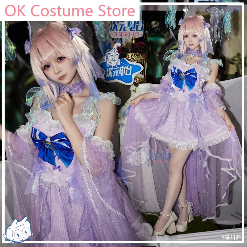 Genshin Impact Sangonomiya Kokomi Flower Wedding Dress Game Suit Gorgeous Cosplay Costume Halloween Party Outfit Women