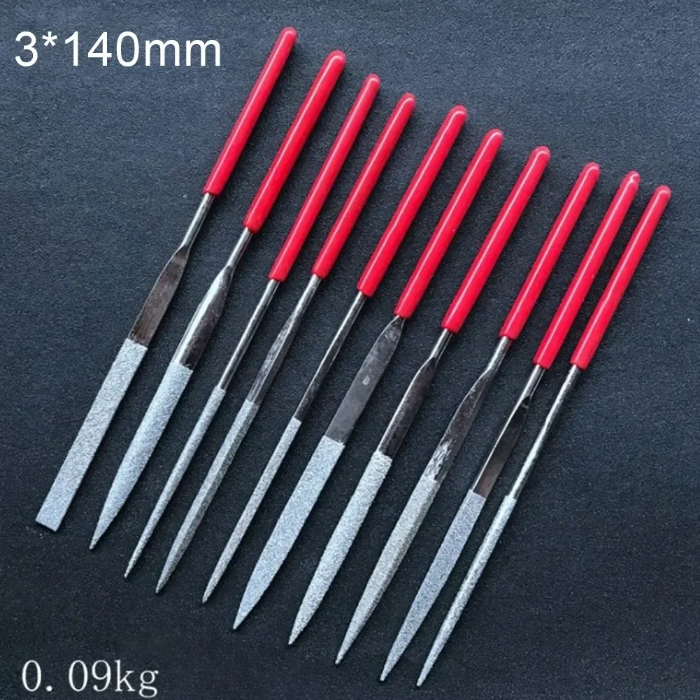 10Pcs/Set Guitar File Fret Nut Saddle Slot Grinding File Set Multi-function Metal Luthier Repair Tool Guitar Accessories