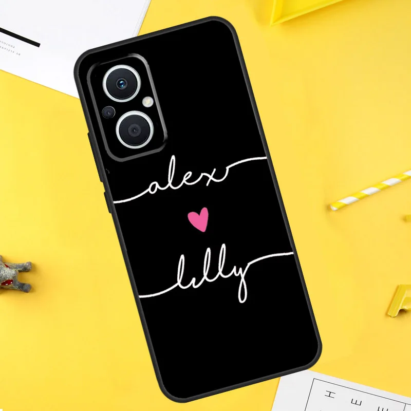 PERSONALISED NAMES CUSTOM WEDDING Case For OPPO Reno 7 Reno 10 Pro 4 5 6 8 Lite 8T 4Z 5Z OPPO Find X6 X5 Pro X2 X3 Neo Cover