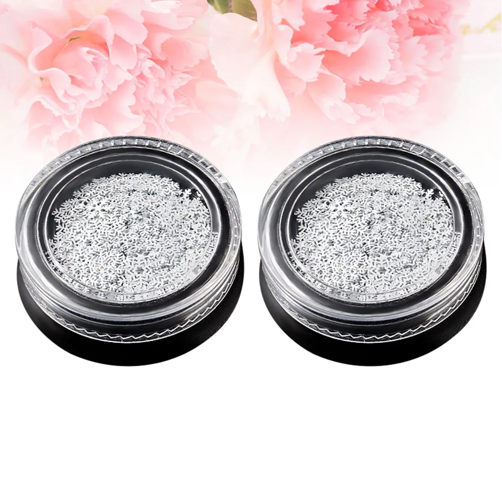 

2 Boxed Snowflake Nail Art Stickers Ultrathin Fingernail Decals for DIY Party Nails Nail Art Stickers for Women