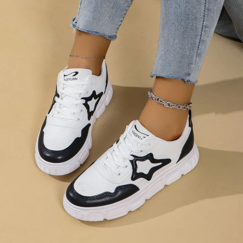 

2025 NEW Women's Sporty Breathable Thick Bottom Platform Sneakers Summer New Style Heightening Casual Shoes Женская Обувь