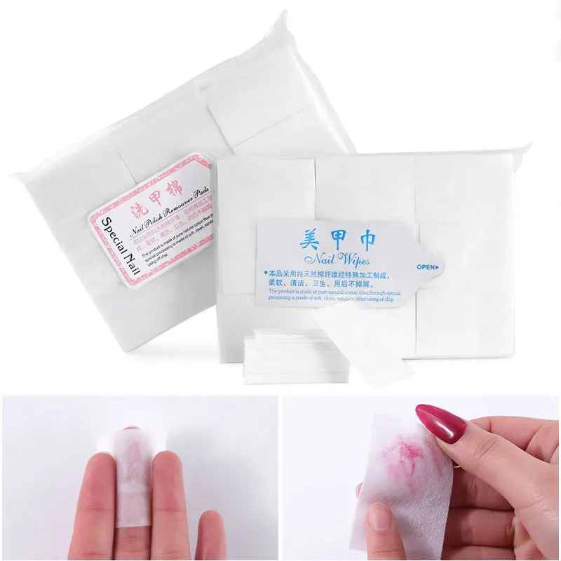 Nail Art Wash Cotton Set Nail Polish Gel Removal fibra di cotone addensato Nail Beauty Cotton Tablets strumento per unghie senza pelucchi