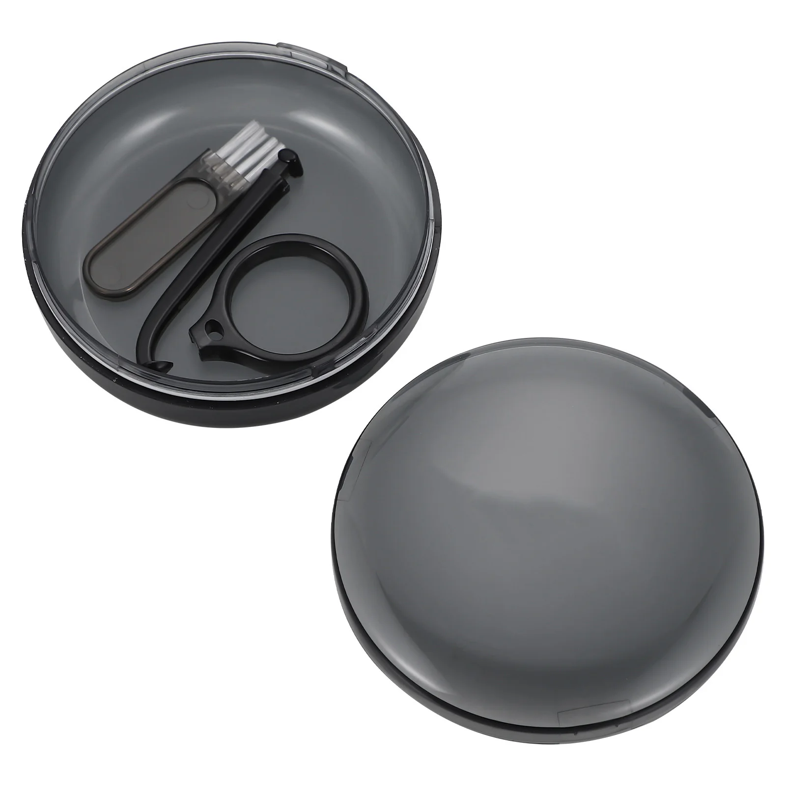 

1 set 1 Set Retainer Storage Box Portable Travel Case For Denture Brace Invisible Aligner Orthodontic Holder Compact Lightweight