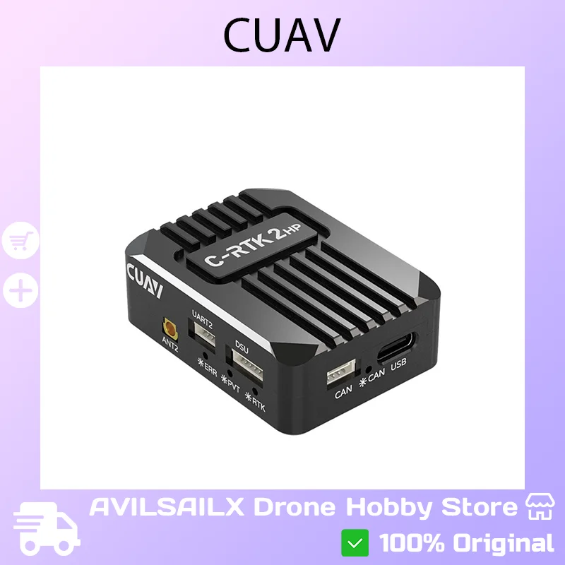 CUAV C-RTK 2HP Dual Antenna RTK GNSS Receiver Centimeter Position Heading RM3100 Sensor UAV Survey