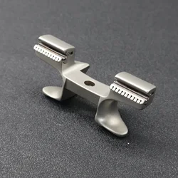 Cabezal de catapulta metálico – Goma dentada para montaje de pesca