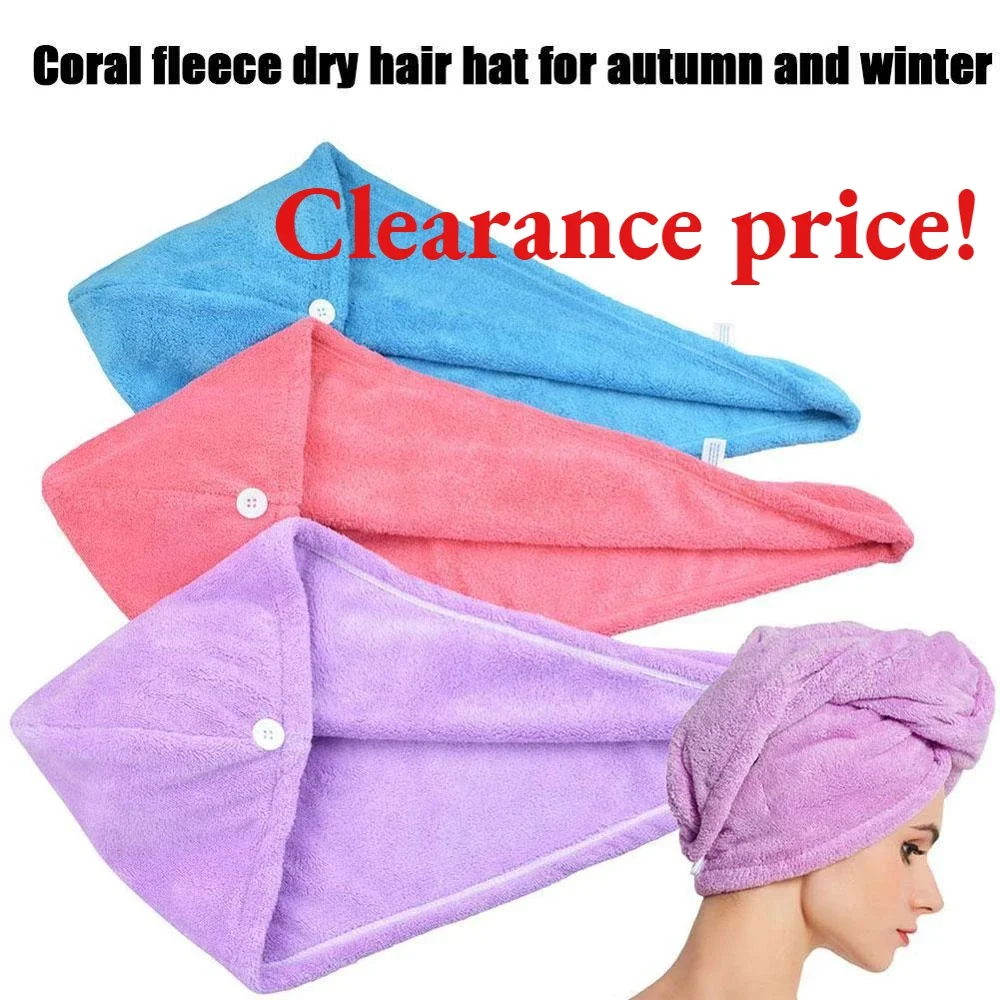 Microfiber Hair Fast Drying Dryer Towel Bath Wrap Hat Turban Dry Quick Drying Lady Household Hair Towel Bath Tool Home Textile