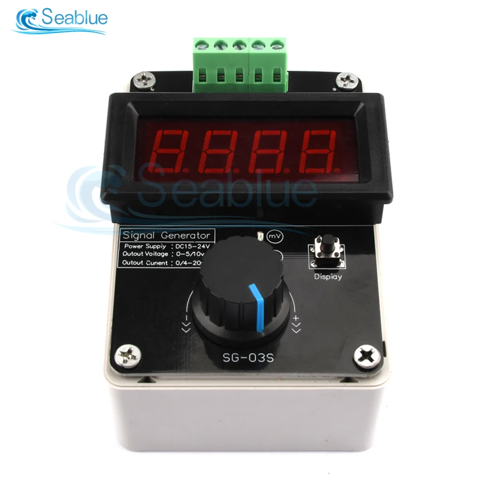 4-20mA 0-10V Voltage Signal Generator DC 24V Power Supply Digital Display Current and Voltage Transmitter Measuring Instrument