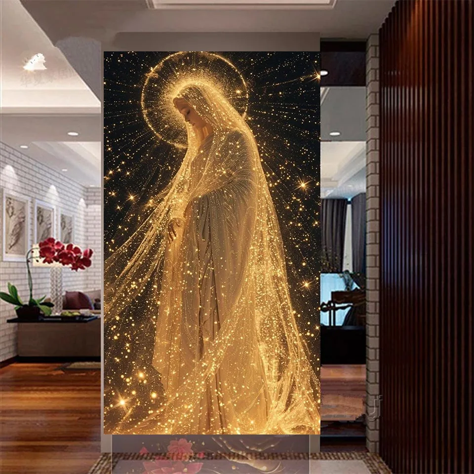 

mysterious Golden Virgin Mary Diamond painting New 2026 full square/Round Diamond Mosaic diy Art Home decoration gift