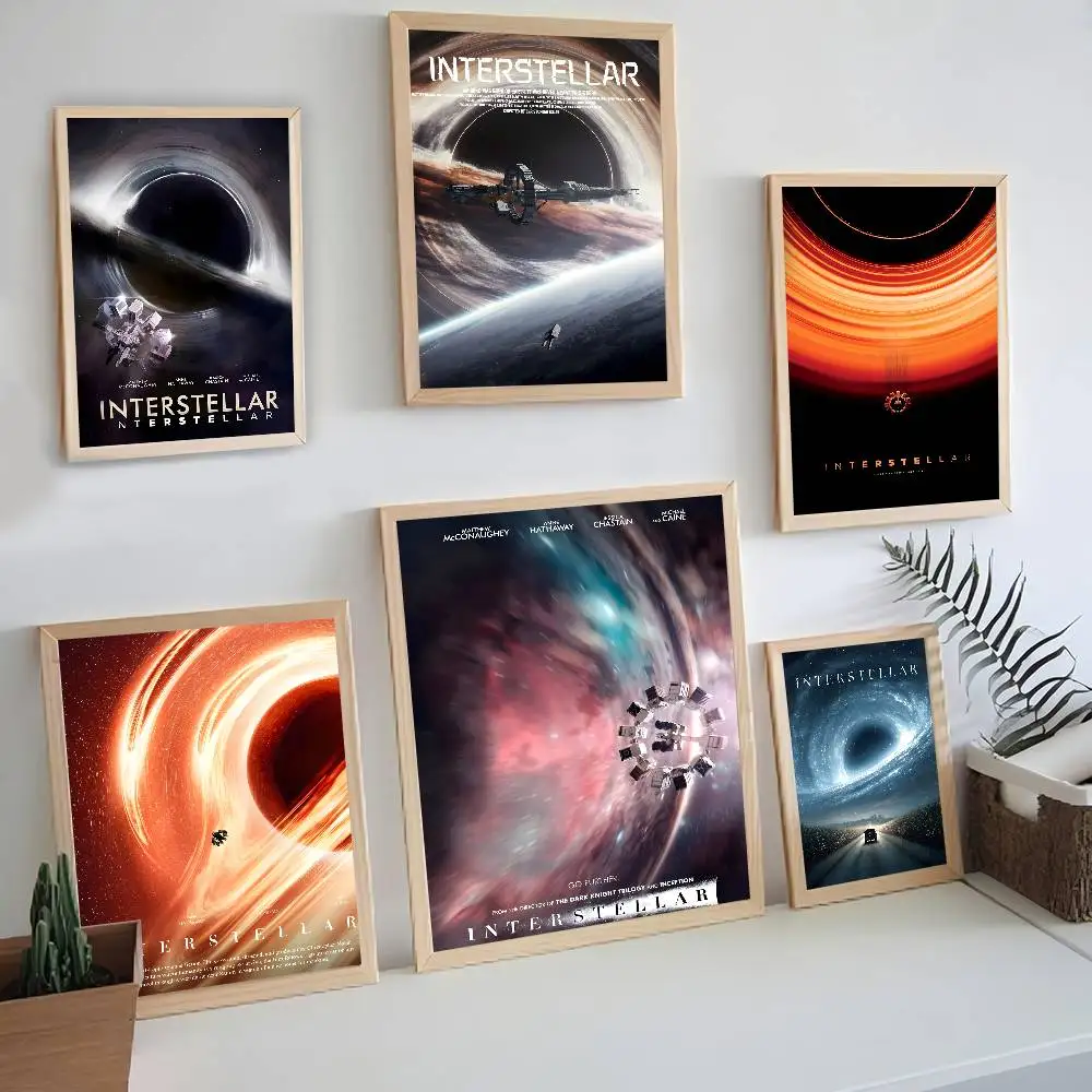 الكلاسيكية الخيال العلمي فيلم بين النجوم الفيلم الكلاسيكي الملصقات HD جودة ملصق جدار الفن اللوحة دراسة الشمال ديكور المنزل #2