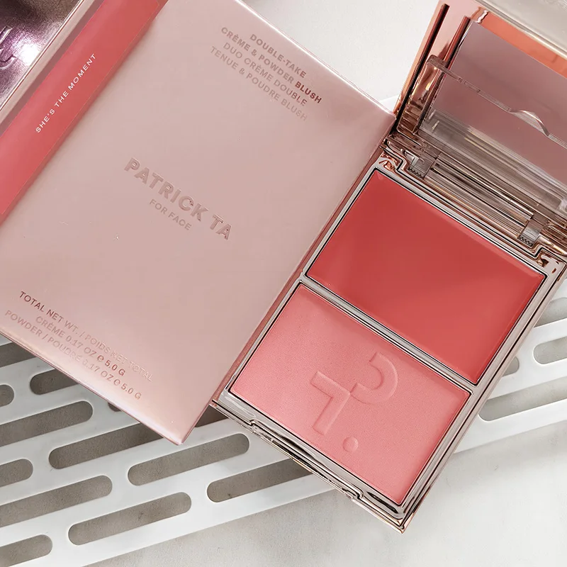 Hot Patrick Major Headlines Double Take Creme & Powder Blush Duo Lasting Face Makeup Natural Facial Coverage Powder TA Blusher image 3