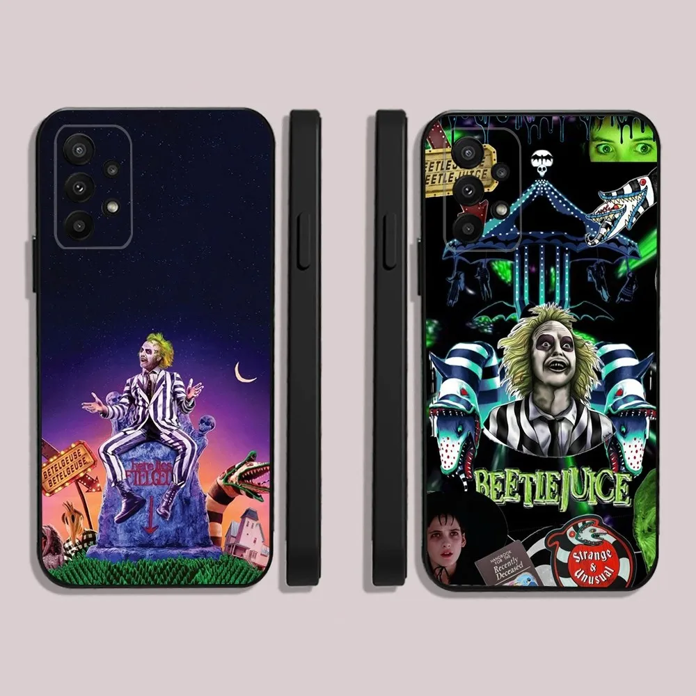 Movie B-BeetlejuiceS 2 Phone Case For Samsung S24,23,22,30,21,10,9,Ultra,Plus,Lite,FE,5G Black Soft Case