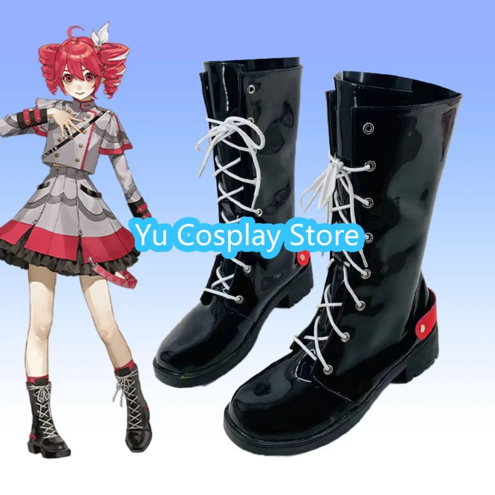 Kasane Teto Cosplay Men's and Women's Shoes Anime Game Boots Custom Halloween Party