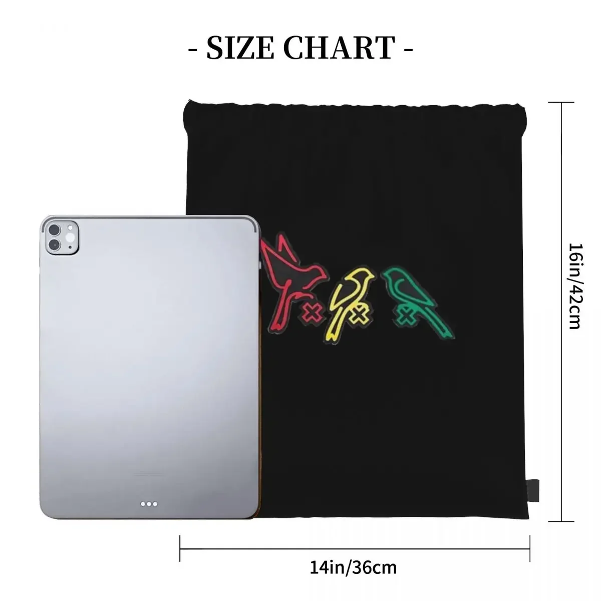 Bob Marley Ajax - Three Little Birds Floor Pillow Yuysnoofzil Backpacks Drawstring Bags Drawstring Bundle Pocket Sports BookBag