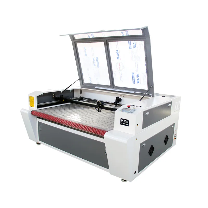 1600*1000 Automatic Apparel Industry Leather/Rubber/Textile/Fabric Laser Cutting Machine Rolling Table BMP Single Ply Auto