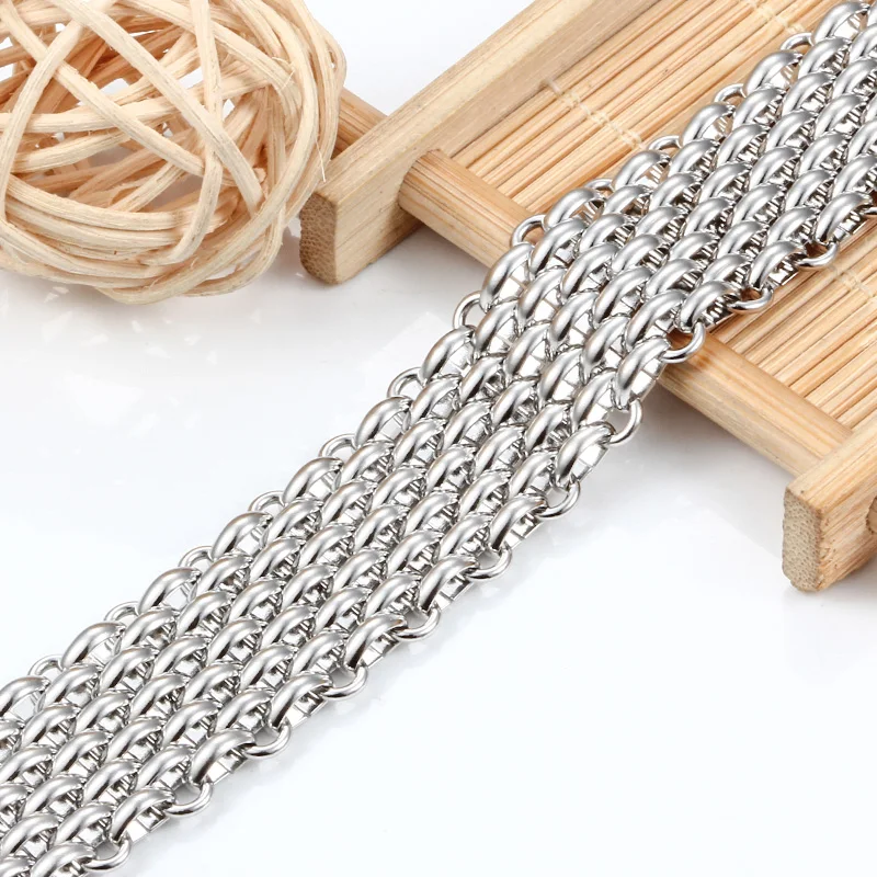 1Meter Stainless Steel 3Rows 7Rows 9Rows Chains For Jewelry Making Supplies DIY Beautiful Necklace Bracelet Fashion Accessorie