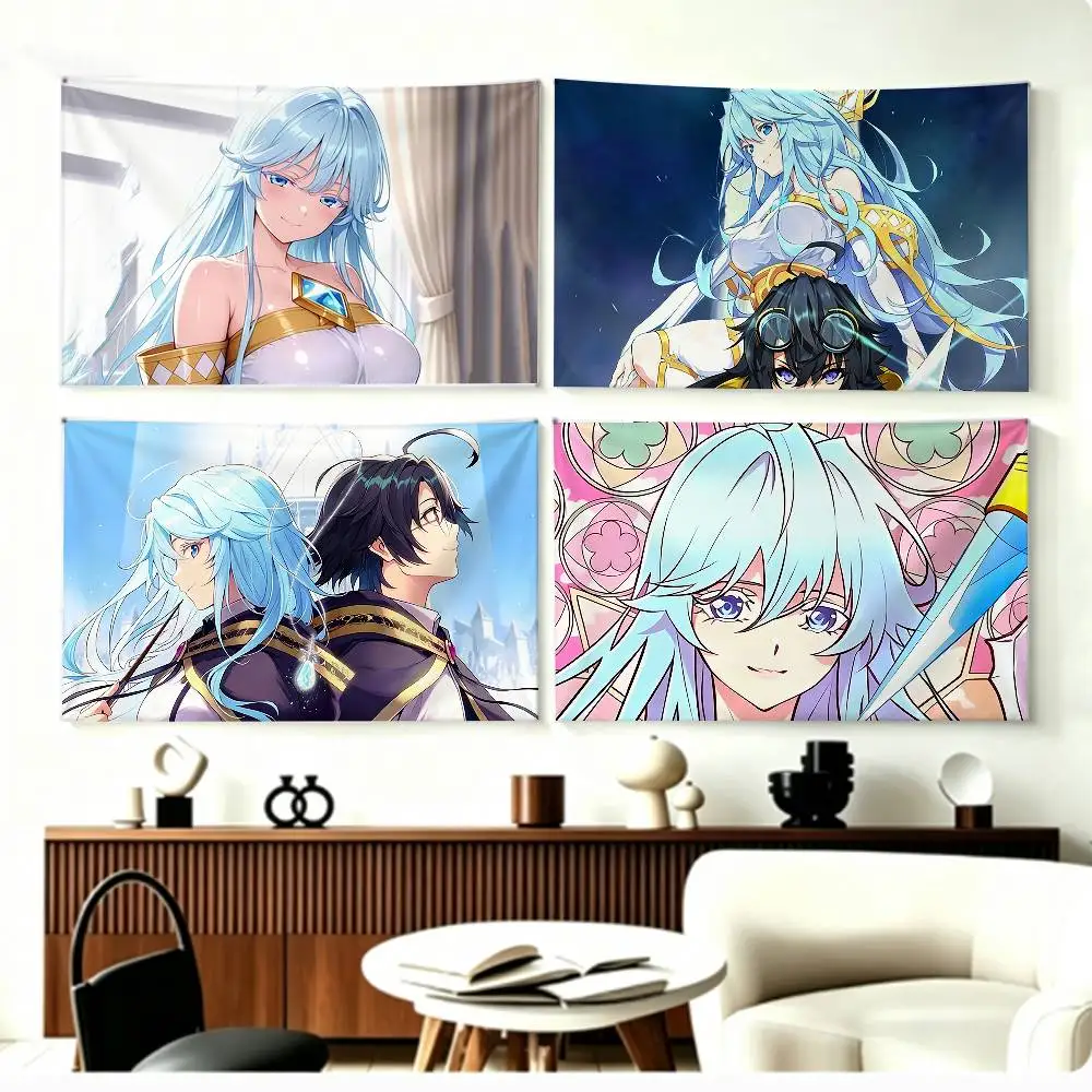

cute E-Elfaria Anime W-Wistoria S2 Flags Wall Hanging Background Art Banner for Bedroom Home Outdoor Decor