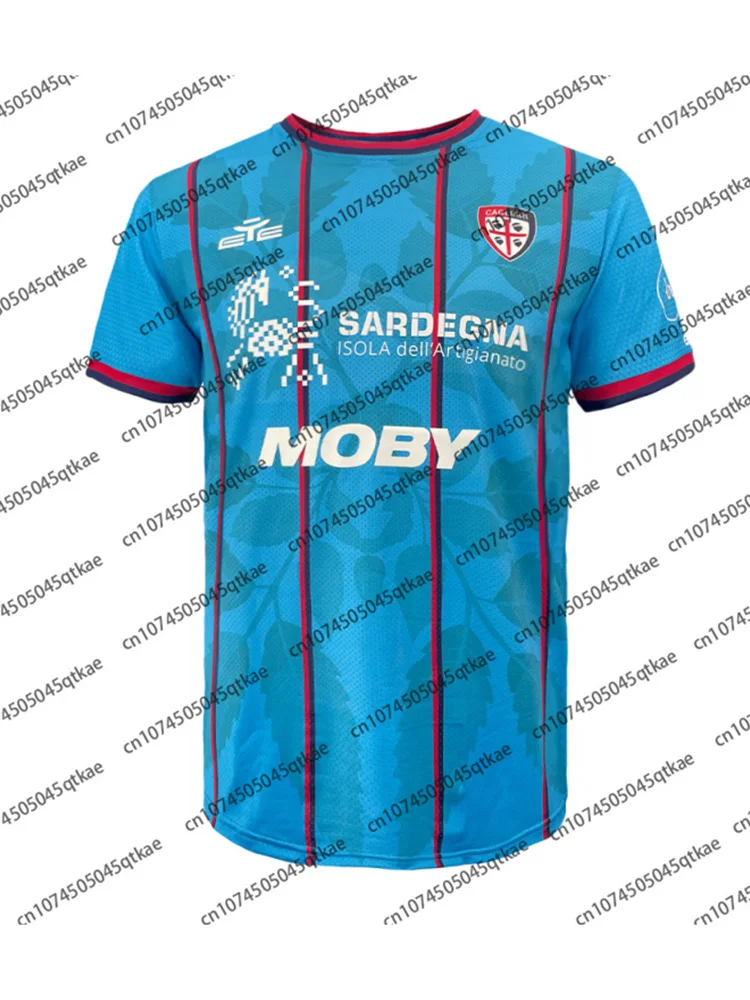 Cagliari Calcio troisième 25/26 maillot de Football été homme femmes Sport confort respirant Sport t-shirt surdimensionné 3D vêtements de mode