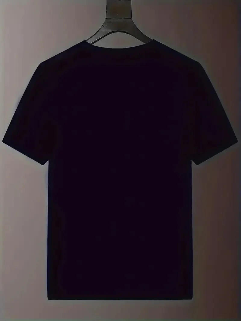 Summer Spot Short Sleeve Printed T-Shirt Men's 2026 Summer Fashion New Fashion Versatile Crew Neck Short Sleeve T