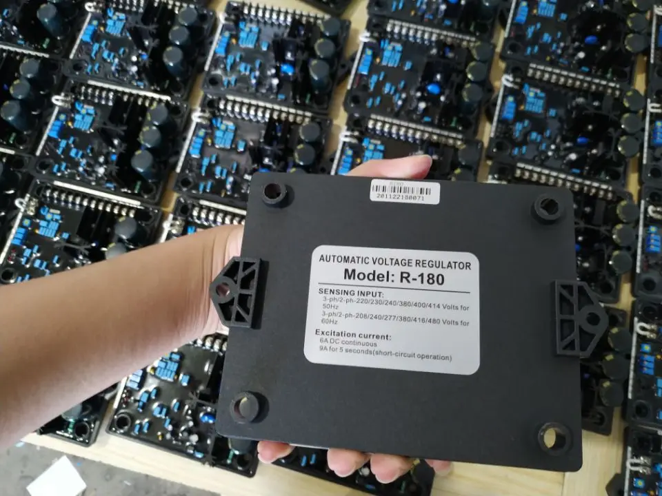 R180 AVR Regulador De Gerador Diesel Sem Escova Regulador De Tensão Automático Placa Reguladora De Tensão R180 AVR