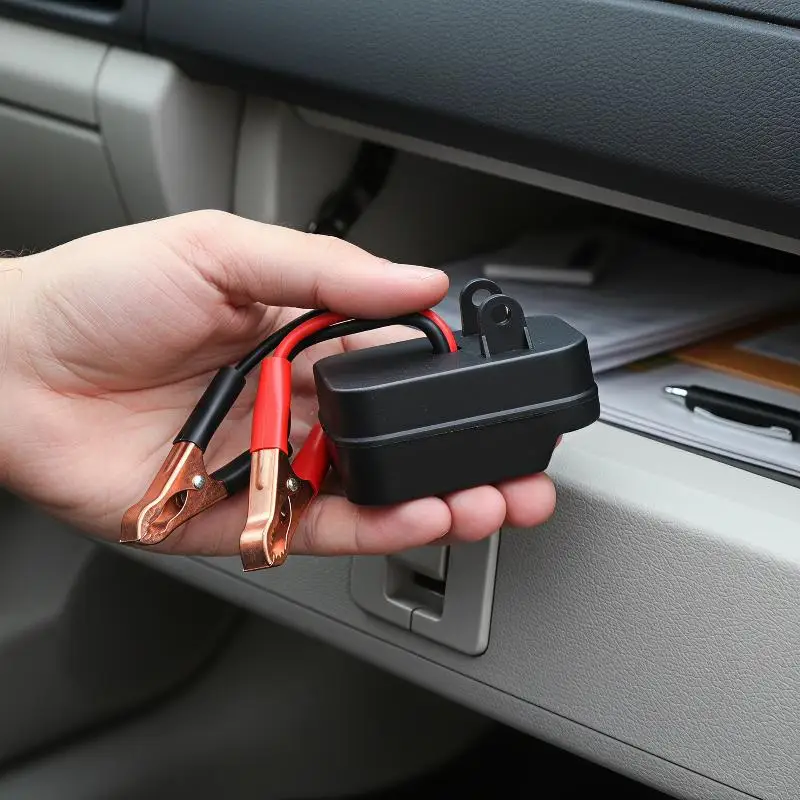 Portable Car Jump Starter Lithium Battery Emergency Igniter Power Bank with Safety Clips for Road Rescue