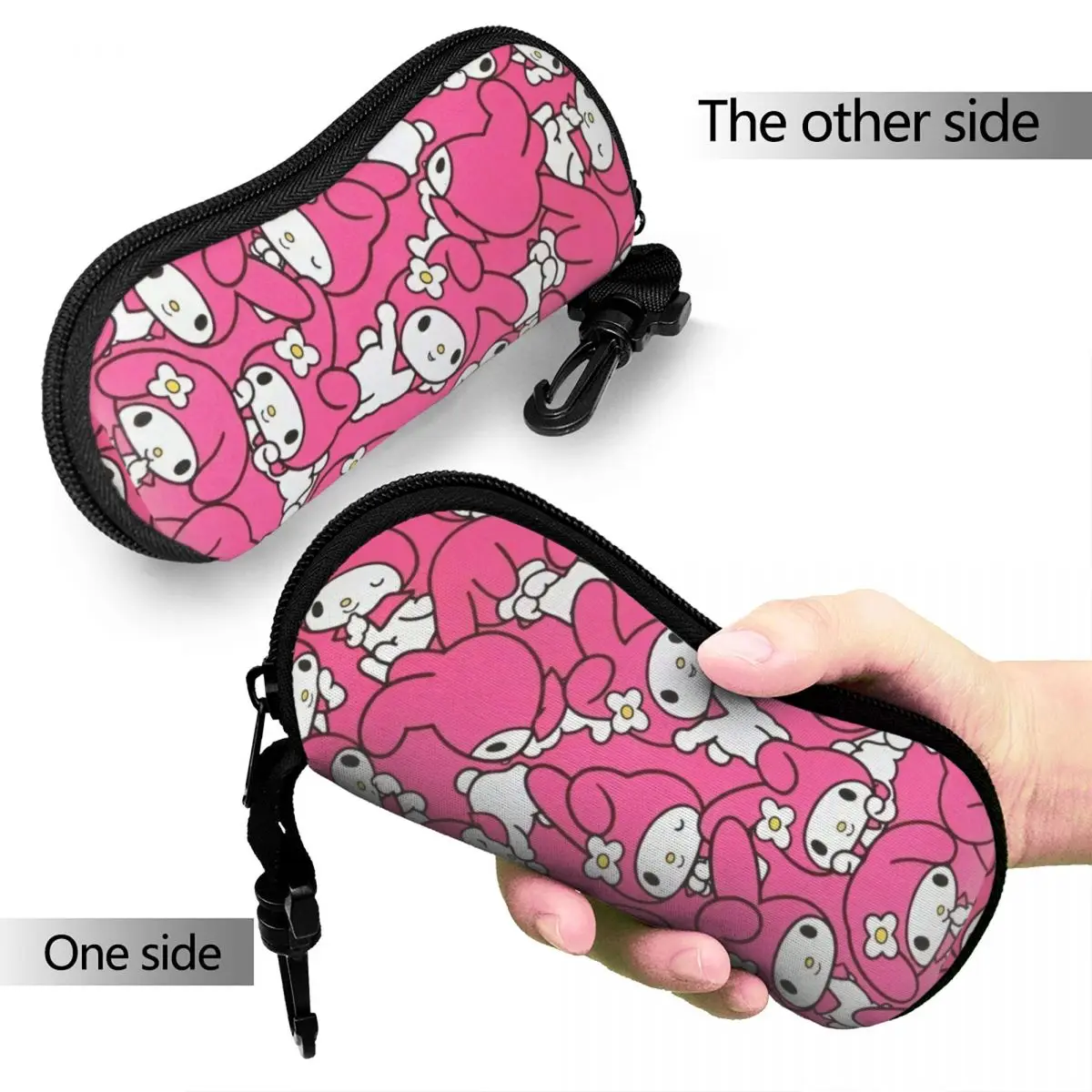 My Melody Cartoon Collage Glasses Case Travel Accessories Eyewear Box Anti-Pressure Eyewear Container