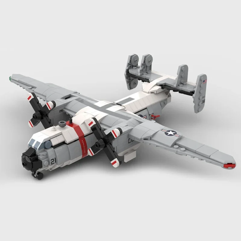 Moc Building Bricks Military Model 1: 72 C-2 Greyhound Bomber Technology Modular Blocks Gifts Christmas Toys DIY Sets Assembly