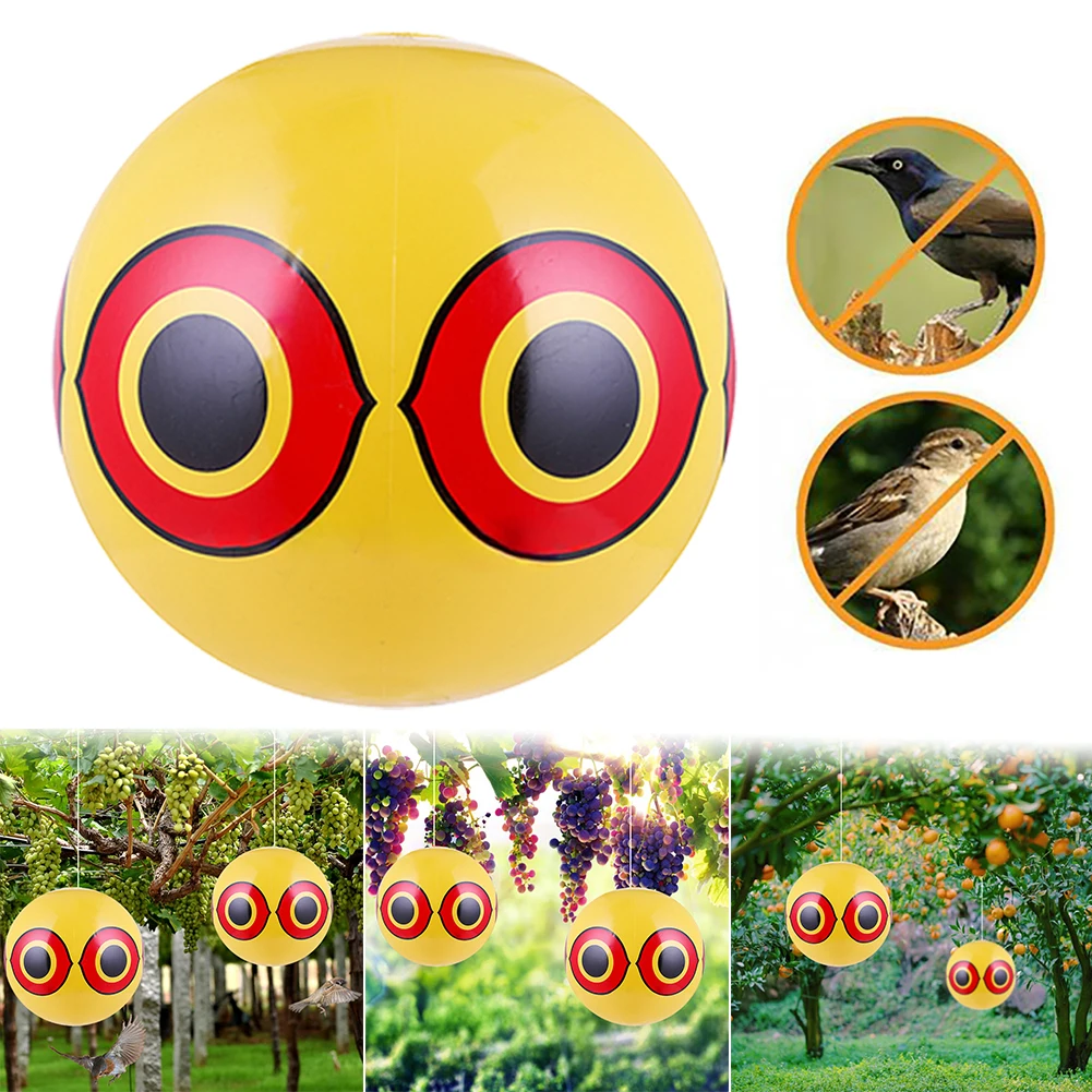 40CM Scare Eye Balloons Visual Deterrent Anti Bird Inflatable Repeller Outdoor   Inflatable Ball Garden Accessories