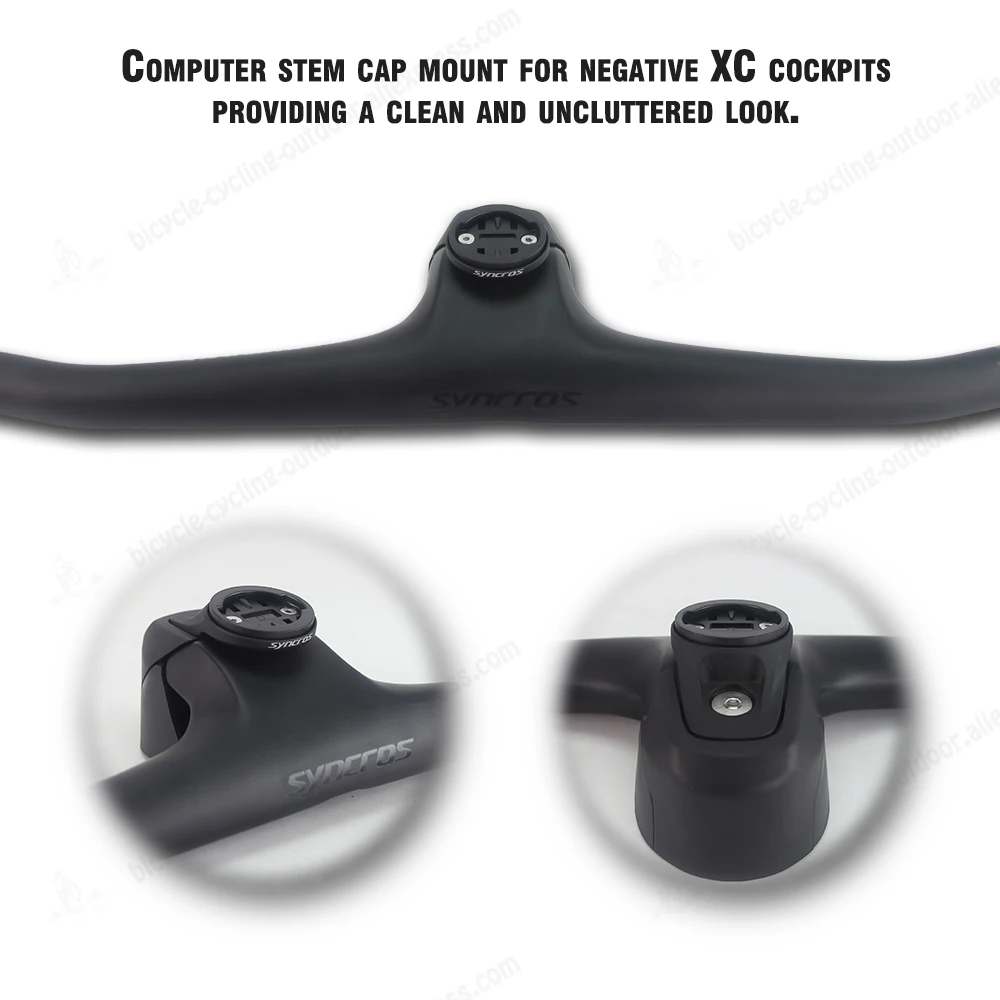 SYNCROS Bicycle Computer Support Aluminum Cap Integration Holder For Garmin/Wahoo/Bryton Fraser IC SL Bike Handlebars Stem