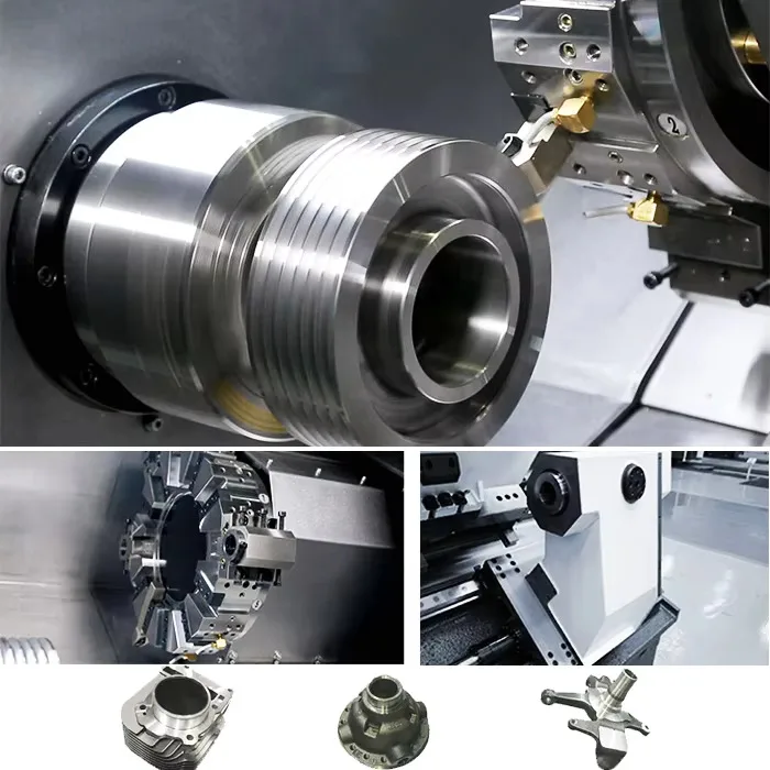 Dalam 1 Mini CK6140 6 Mesin Bubut Spindel