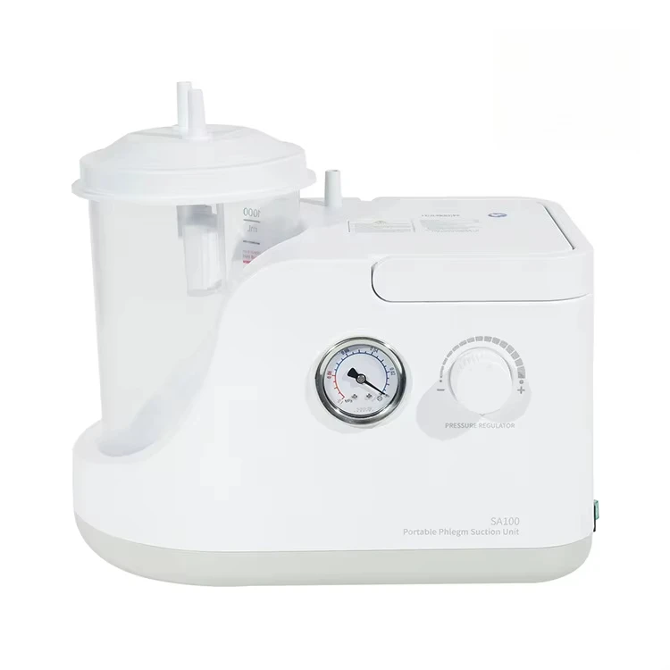 Electric Easy Maintain Medical Suction Unit Oil Free Pump with Overflow Protection