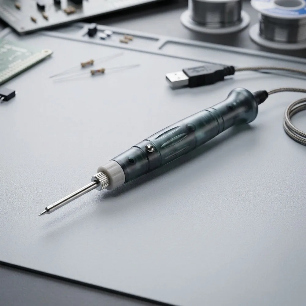For Outdoor Repairs USB Soldering Iron Easy Operation Soldering Iron For Beginners Storage Box Included 5V Low-voltage Power