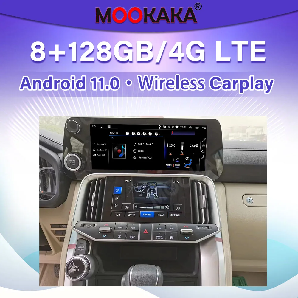 For Toyota LC300 updated to LX600 2022   Android 11 Car Multimedid player Auto Radio GPS Navigation Audio Stereo