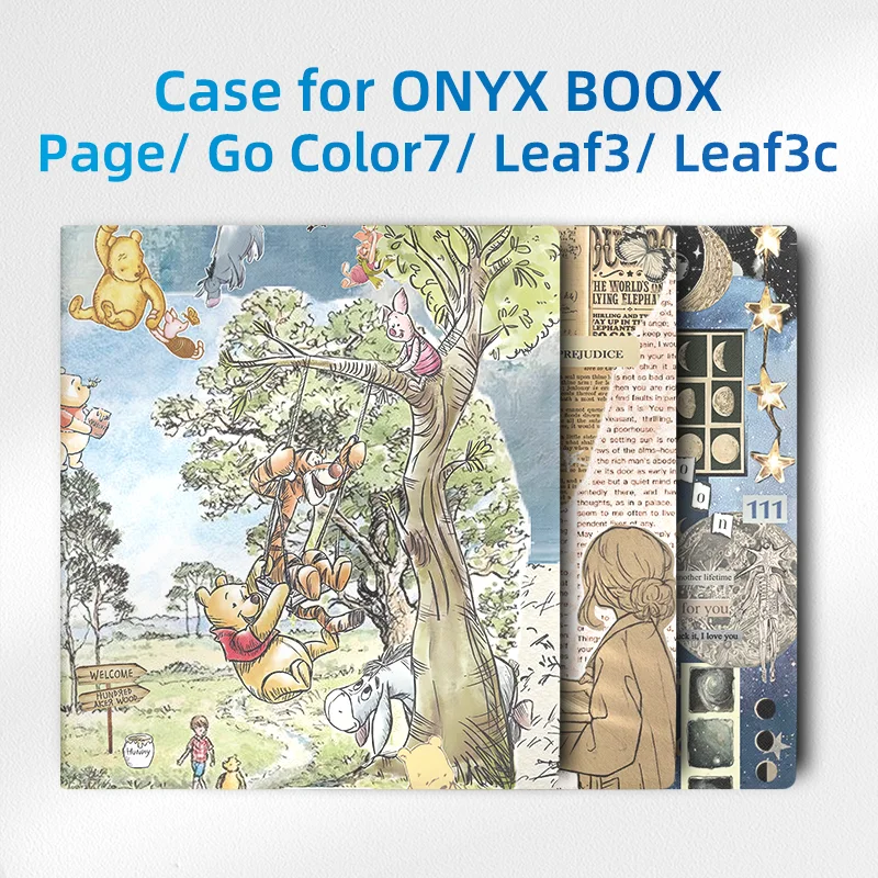 Magnetic Cover For ONYX BOOX Page and Go Color 7  Book Case For Leaf 3c and Leaf3 with Auto Wake Up Ultra Thin Smart Function