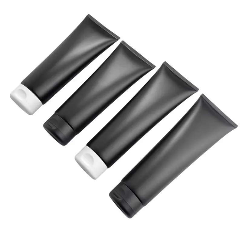 

250g 300g Black Frosted Empty Cosmetics PE Tubes Large Capacity Conditioner Shampoo Body Lotion Empty Refillable Bottles