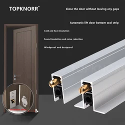 Automatic Lifting Sealing Strip, Door Bottom Gap, Sound Insulation Strip Wooden Door Dust-proof Strip Insect-proof and Windproof
