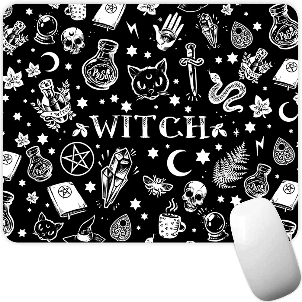 Witches Cat Moon Tarot Large Mouse Pad Gaming Mouse Pad PC Gamer Computer Mouse Mat Big Mousepad XXL Keyboard Desk Mat Mause Pad