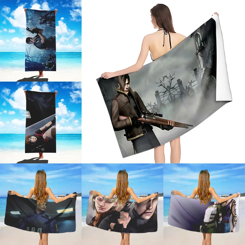 Classic Resident-Evil  Beach Towel Microfiber Sand Free Quick Dry Soft Sandproof Pool Towels Gift for Women Travel