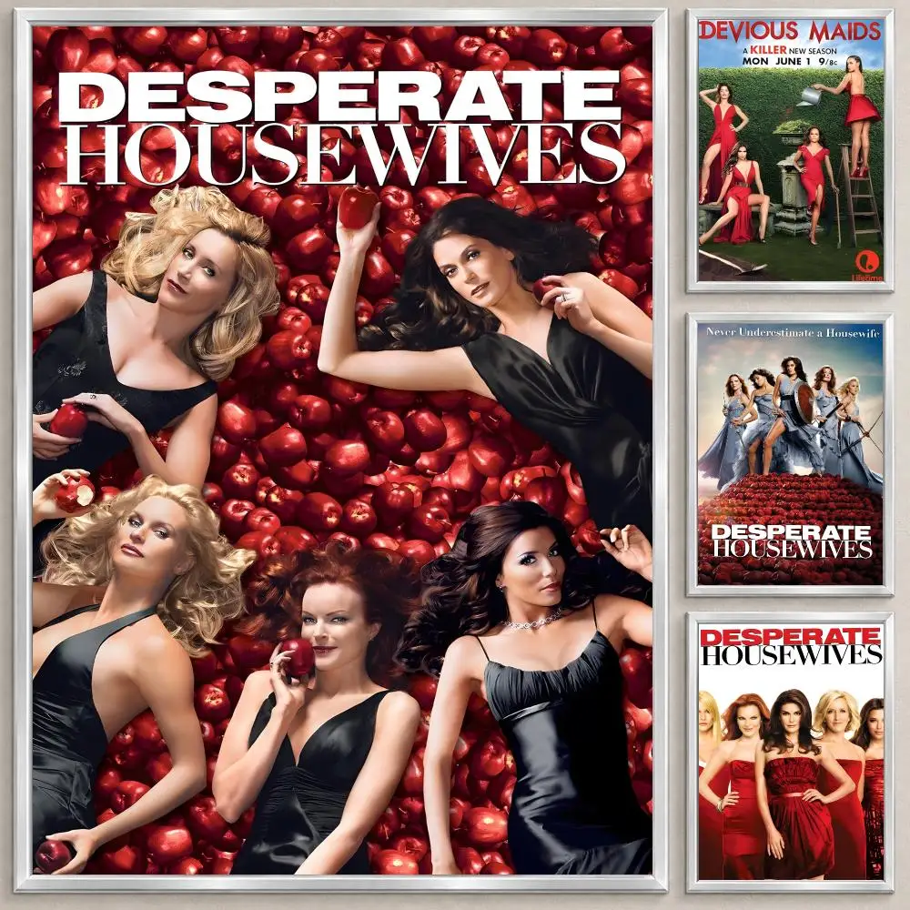 TV Series Desperate Housewives Poster High Definition Stickers, Wall Decals for Bedroom Living Room, Home Art Decor