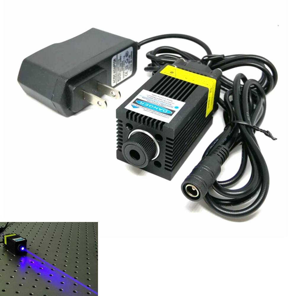 Focusable 450nm  1w/1.6w/2.5w Blue Laser Carving Module Visible Lights 12V