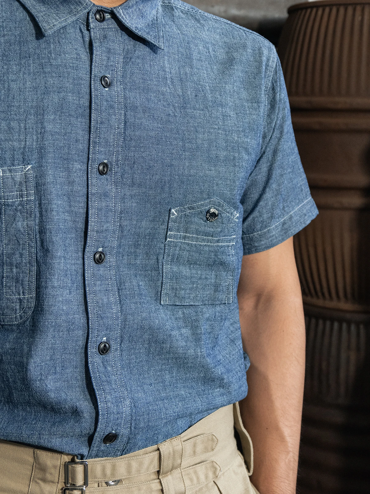 

Non Sto WW2 Simplified Edition 942 Mountain pe ket Молодежная ткань ort Sve irt Рабочая одежда из бамбукового волокна irt