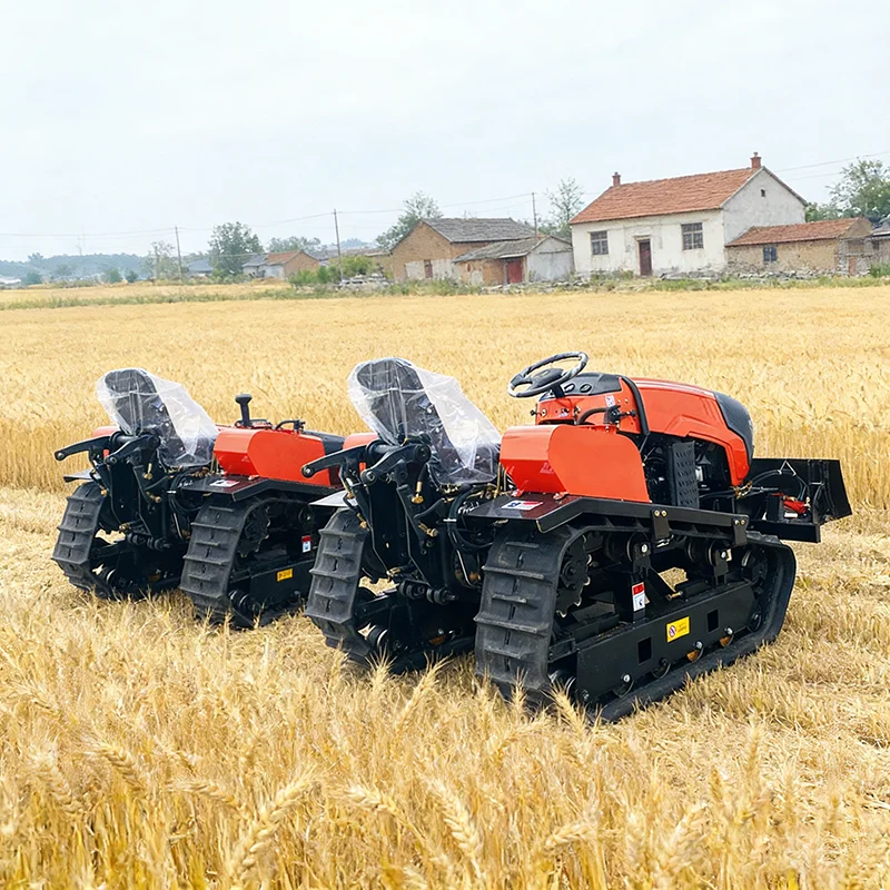 

Customized Amphibious Rotary Tiller Farm Use Crawler Tractor Mini Cultivator Plowing Equipment Free Shipping