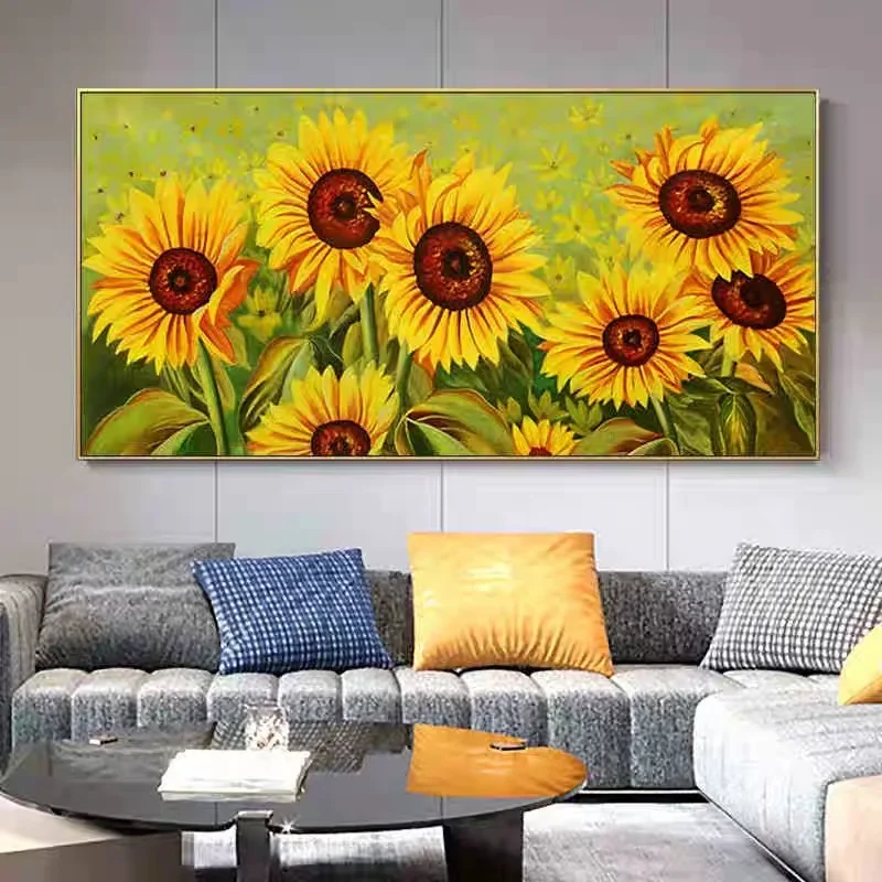 Sunflower 5d Diamond Painting Large Living Room Bedroom Full Diamond Embroidery Home Decor Diamond Cross Stitch