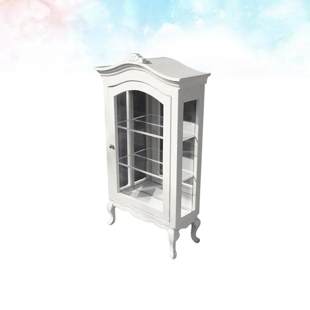 

1:12 Mini Cabinet for Dollhouse Decor Handmade Lightweight Miniature Furniture Cabinet Perfect for Room Box and Mini House