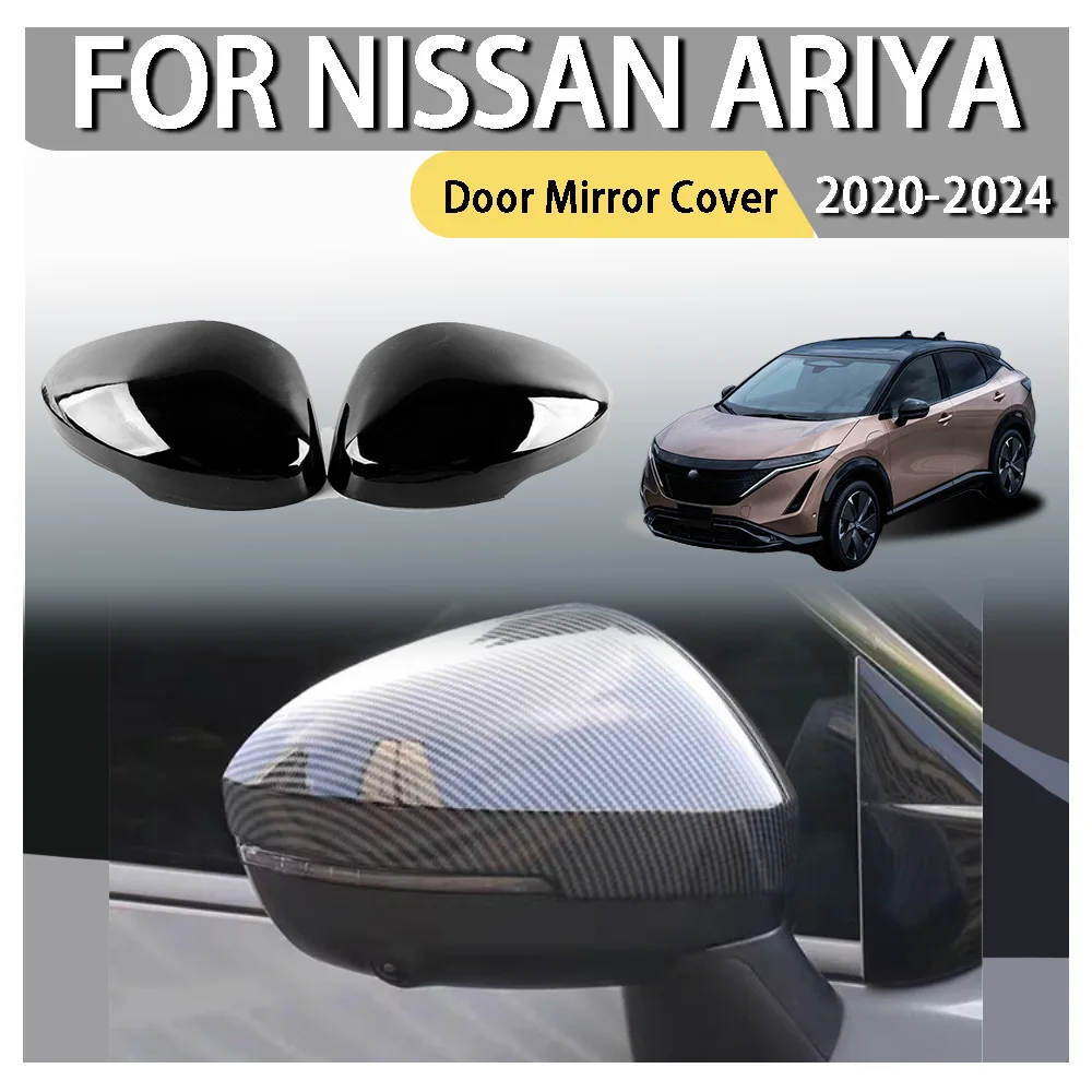 

Door Mirror Cover For Nissan Ariya 2020 2021 2022 2023 2024 Car Decoration Upgrade Rearview Accessories Styling ABS Plastic