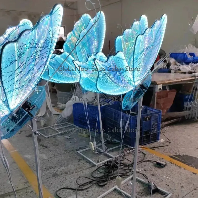 Abra y cerrar la mariposa Alas de mariposa brillantes Mariposa en movimiento Decoración de bodas Arreglo de actividades