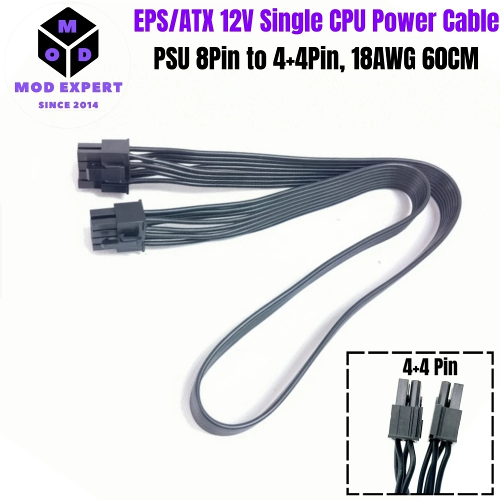

EPS/ATX12V Cable 8-PIN (4+4) Single CPU Power Cable for Corsair RM1000, RM850, RM750, RM650, RM550, RM450 Series Modular Powers