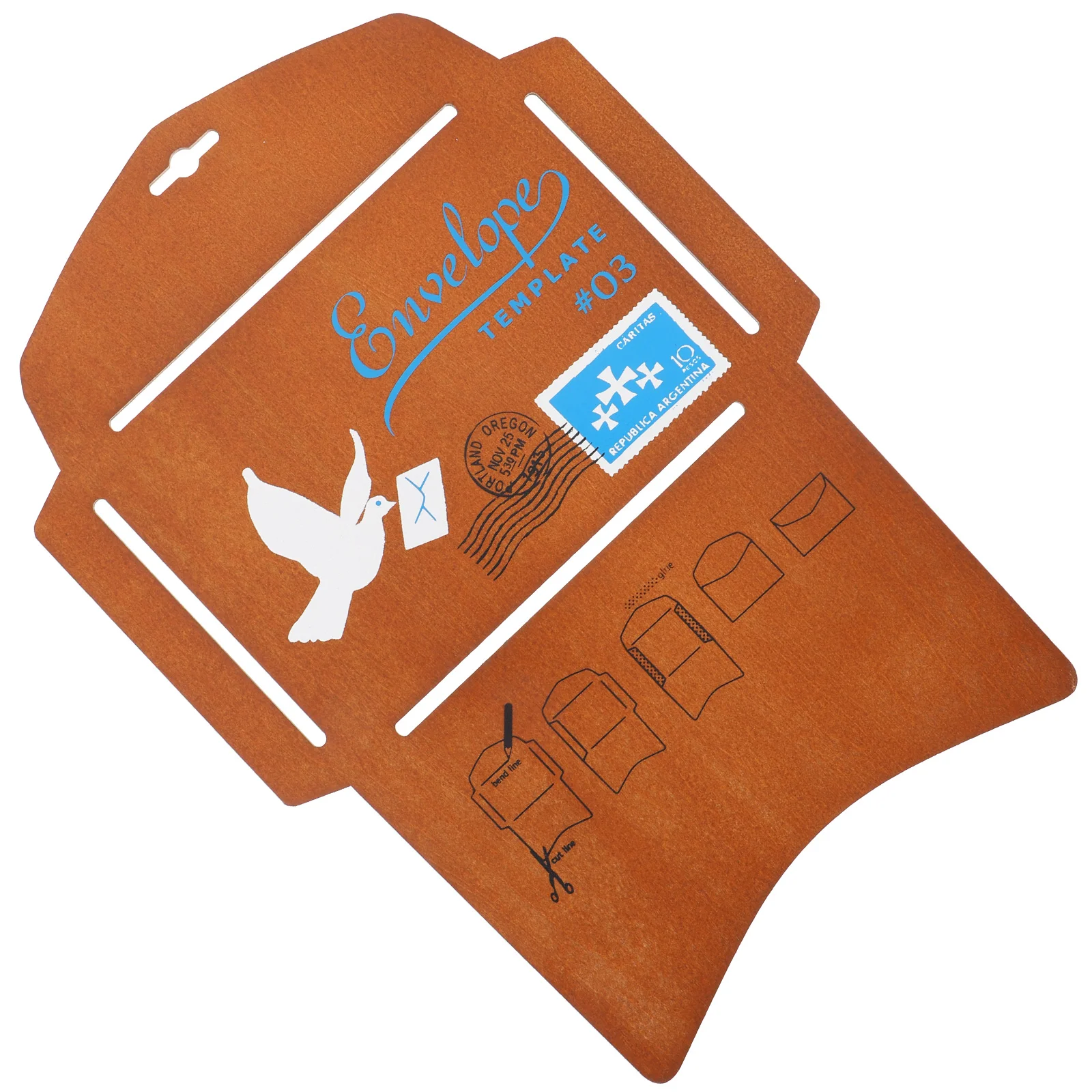 Envelope Making Template Envelopes Stencil Crafts Addressing Wooden DIY Accessory Templates