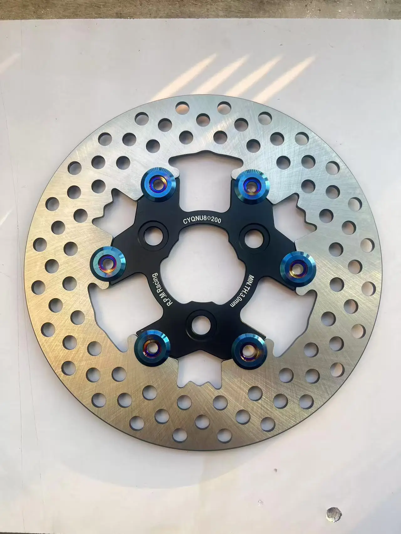 200mm floating brake disc 5.7mm hole spacing motorcycle universal porous heat dissipation disc brake disc