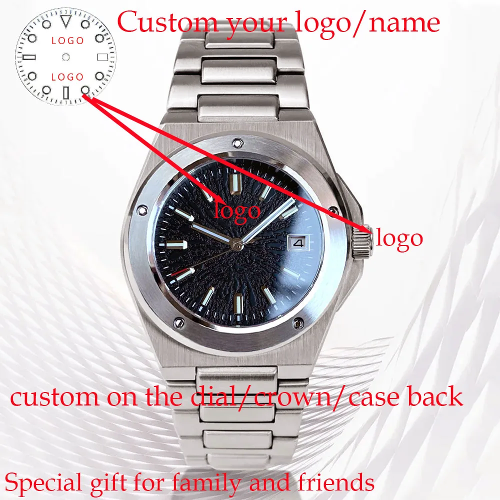 Customized Watches for NH34 NH35 NH36 ETA2824 PT5000 Automatic Movement Mechanical Watches For Men